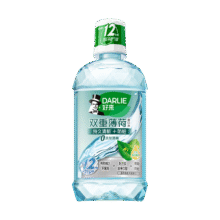 好来（DARLIE）(原黑人)双重薄荷漱口水500ml 清新口气减少细菌滋生新旧包装随机10.9元