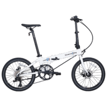 大行（DAHON）D8折叠自行车20英寸8速超轻铝合金线碟刹成人男女运动单车KBA083 釉白【暴龙接头】
