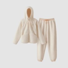 超V：蕉内 【断码出清】绒绒5系仿羊羔绒睡衣女士珊瑚绒情侣家居服184元(可低至176元)