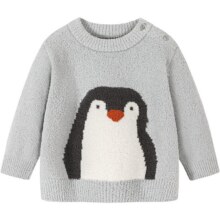 天降礼金、88VIP：迷你巴拉巴拉 儿童半边绒提花图案毛衣 任选1件58.13元包邮+200淘金币(需领券)