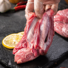 剃骨纯后腿肉！海底捞 羔羊后腿肉 1kg