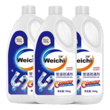 Weichi卫驰管道疏通剂下水道疏通剂强力溶解厨房下水道堵塞神器 【强力疏通】500ml*3瓶