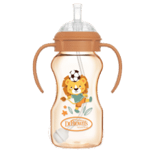 布朗博士  PPSU吸管奶瓶【9月-2岁】双把手重力球设计 330mL大容量93.58元(需领券、需凑单)105.2元 包邮