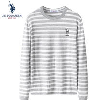 U.S. POLO ASSN. 美国马球协会 秋冬纯棉加绒保暖半高领针织卫衣（多色任选）