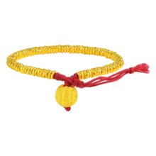 老庙黄金 足金财神手串碎金盘缠财源滚滚 2.01-5克 16-18cm 足金