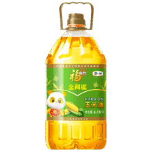 再降价：福临门 金阙谣食用油 非转基因压榨玉米油6.18L×4桶183.45元(需领券、需凑单)