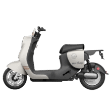 再降价：爱玛 电动自行车 爱朵48V24Ah锂电长续航豪华复古电动车 奶昔白