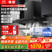 米家 MIJIA 智能欧式吸油烟机S2顶吸式家用自清洁脱排洗抽油烟机23立方爆炒大CXW-260-MJ01C-971.28元