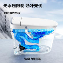 国家补贴：九牧 JOMOO 轻智能马桶全功能抗菌脚感翻盖翻圈坐便器券后1481.08元