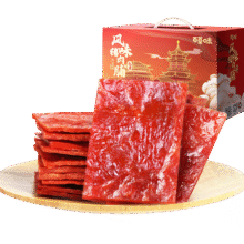 百草味高蛋白猪肉糜脯408g/约112包  100%纯猪肉肉干肉脯休闲零食19.9元