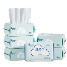 需首单：Fulcotton 棉柔世家 婴儿绵柔巾 80抽*6包74.93元(需领券、需首购，合12.49元/件)