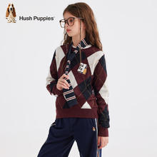 Hush Puppies 暇步士 儿童秋季保暖学院风格纹线衣