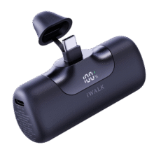 爱沃可（iWALK）5500毫安数显充电宝便携迷你22.5W华为快充iPhone1716/15/小米适用大容量应急口袋电源可上飞机 黑143.1元 (券后省0.9)