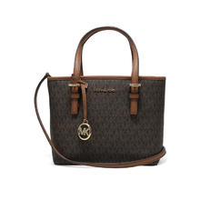 MICHAEL KORS 迈克·科尔斯 JET SET TRAVEL系列 女士手提包 35T9GTVT0B 黑棕色613.94元