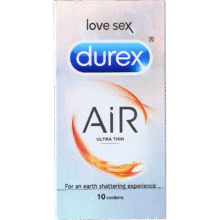 杜蕾斯 Durex AIR 超薄避孕套 男用润滑裸感 10只装27.6元