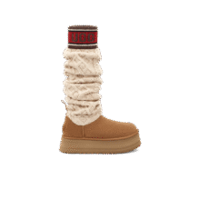23日10点：UGG 经典字母袜套 高筒雪地靴 1144044栗色