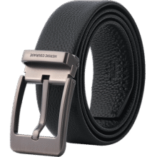海澜之家皮带男士头层牛皮针扣腰带商务裤带生日礼物礼盒新款时尚百搭潮流136元 (券后省13)