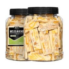 需首购：蜜禾生活 芒果干巴旦木草莓奶糕坚果巴坦木仁手工雪花酥糕点心零食13.81元+0.89元淘金币(需首购，返超市卡4元)