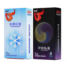 赤尾 zioxx 安全套组合14只（冰感幻境7只+环纹私语7只）