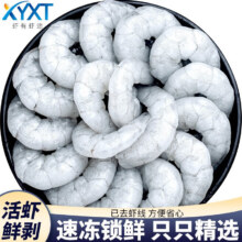 虾有虾途大虾仁新鲜冷冻白虾仁已去虾线生鲜大虾仁海鲜水产 【8-10cm】特大虾仁 3斤(净重)