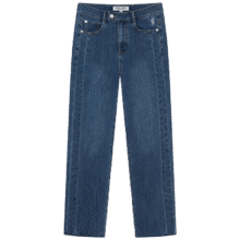 Teenie Weenie 小熊女装秋冬季牛仔裤简约休闲高腰修身基础烟管裤长裤147元