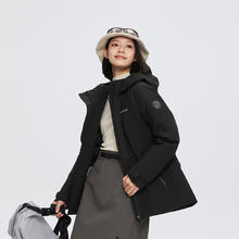 限移动端：BOSIDENG 波司登 奥莱冬季女短款城市轻户外防风收腰连帽羽绒服运动