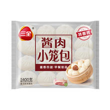 三全 中式早餐系列 发面酱肉小笼包400g