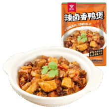 绝洽 绝味辣卤香鸭煲800g 麻辣加热即食