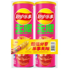 乐事 无限薯片组合 番茄味 104g*2罐