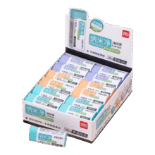 得力纳米净橡皮擦学生专用真集屑不易留痕无碎屑铅笔檫大块高颜值少屑像皮擦干净不伤纸学生文具素描 【3块】马卡龙色 【中号-纳米净橡皮擦】颜色随机0.01元