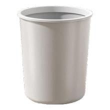 eccoo 工厂垃圾桶 无盖压圈纸篓 灰色中号单个装1.01元(需领券)