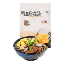 园南京鸭血粉汤丝正宗老鸭汤粉丝米线方便速食特色产小吃夜宵盒装 【千人购买】经典原味180g*3盒装