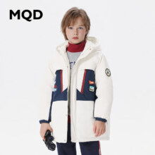 MQD 童装 三防男大童23冬撞色拼接户外羽绒服
