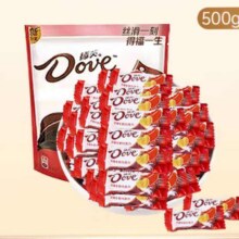 德芙 丝滑牛奶巧克力 4.5g婚庆喜糖 110粒袋装500g 伴手礼 生日礼物141.8元(合35.45元/件、共返28元超市卡后)