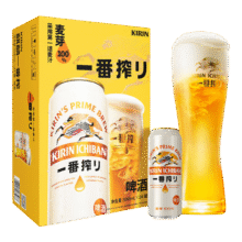 Kirin/麒麟 一番榨黄啤 罐装啤酒 500ml 24罐 *3件306.65元(合102.22元/件)