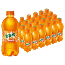 Mirinda/美年达 橙味 碳酸饮料 瓶装 300ml 24瓶
