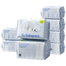 babycare婴儿绵柔巾干湿两用小熊巾宝宝专用非湿巾非棉柔巾