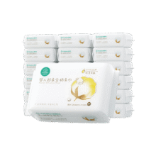 全棉时代【孙颖莎同款】婴儿纯棉棉柔巾100%棉超柔乳霜洗脸巾80抽*18包153.25元(需领券)
