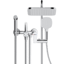 限地区、plus：箭牌（ARROW）K110淋浴花洒套装喷头增压花洒手持顶喷花洒全套AE34111MCP-P3