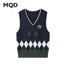 MQD 马骑顿 秋冬款儿童针织衫毛衣 藏青4 120