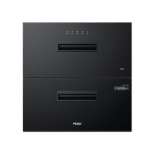 PLUS：Haier 海尔 115L消毒柜嵌入式 灭菌舱系列 两门三层 家用大容量 紫外线+光波巴氏消毒 婴儿奶瓶 母婴消毒EB021