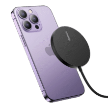 倍思苹果无线充电器支持MagSafe磁吸快充iPhone17/16ProMax适用苹果14/13/12/PLUS耳机华为小米 黑79.9元 (券后省0.9)