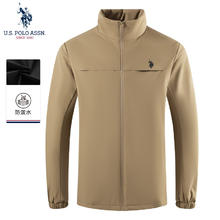 U.S. POLO ASSN. 美国马球协会 外套男士夹克秋冬商务休闲棉衣 卡其色 XL 多款可选