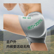 Beneunder 蕉下 内裤净菌出差旅游男士5条装户外出行内裤学生 岭岩灰 F(均码)