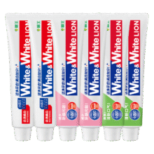 狮王（Lion）WhiteWhite牙膏美白护龈含氟套装120g*6抑菌去黄去牙渍自营37.67元（云闪付支付）