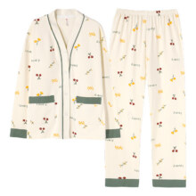 天降礼金、88VIP：帕兰朵 开衫睡衣套装带胸垫 上衣+裤子 多款可选25.16元包邮+178淘金币 (需领券)