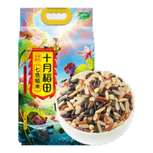 十月稻田 低脂七色糙米 五谷杂粮 2.5kg40.35元(合13.45元/件)