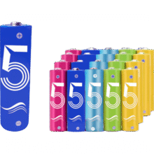 彩虹电池5号和7号AA 计算器钟表玩具七号碳性电池1.5v电池五号 5号4个装+7号4个装（可拍多单）1元