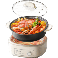 小熊（Bear）电火锅 火锅专用锅电锅家用3-4个人 不粘分体式可拆洗多功能涮肉电煮锅火锅锅 F40P3 4L防烫把手82.62元