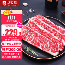 今日必买：华牧鲜 WALMSON 澳洲和牛M6-M7上脑边牛排 540g